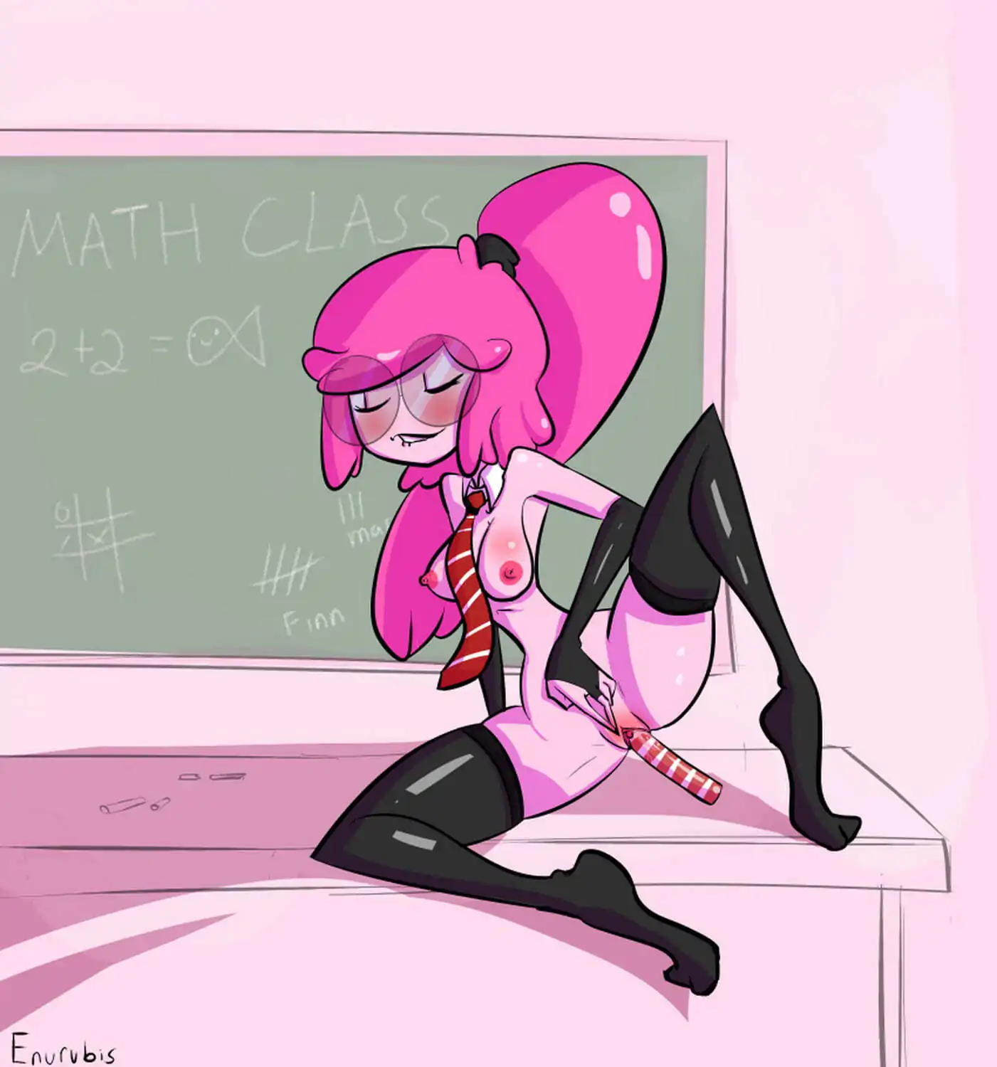 Princess Bubblegum Vaginal Penetration Erect Nipples Solo Pussy