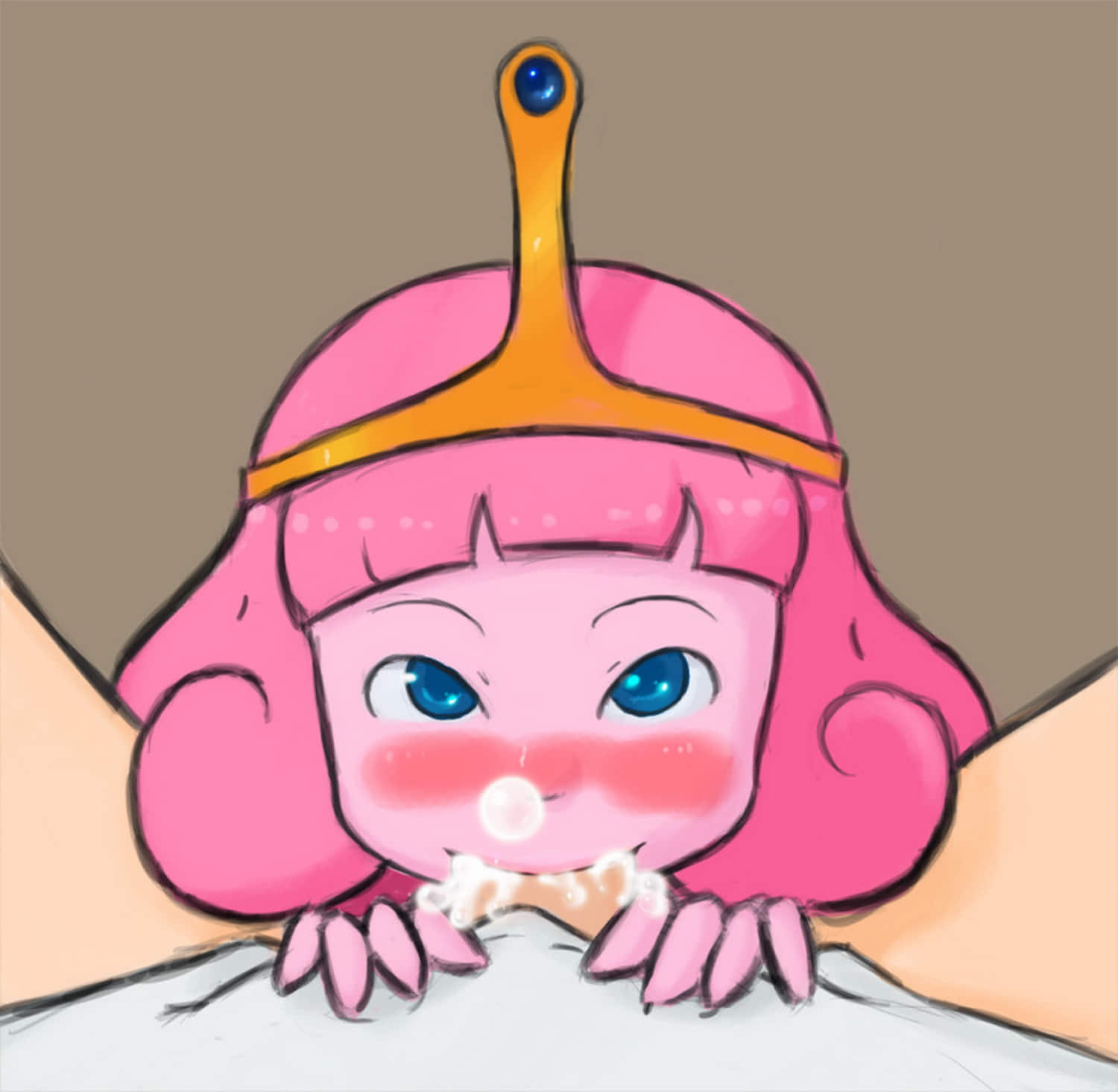 Princess Bubblegum Young and Princess Bubblegum Pov Cum Deepthroat