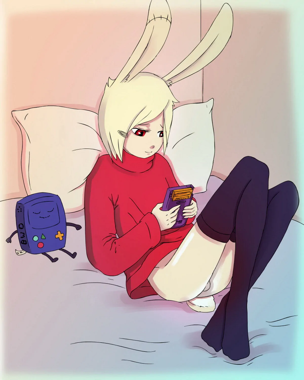 Stockings Blonde Furry