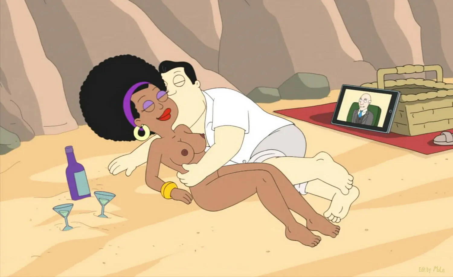 Stan Smith and Avery Bullock Interracial Dark Skinned Female Tits