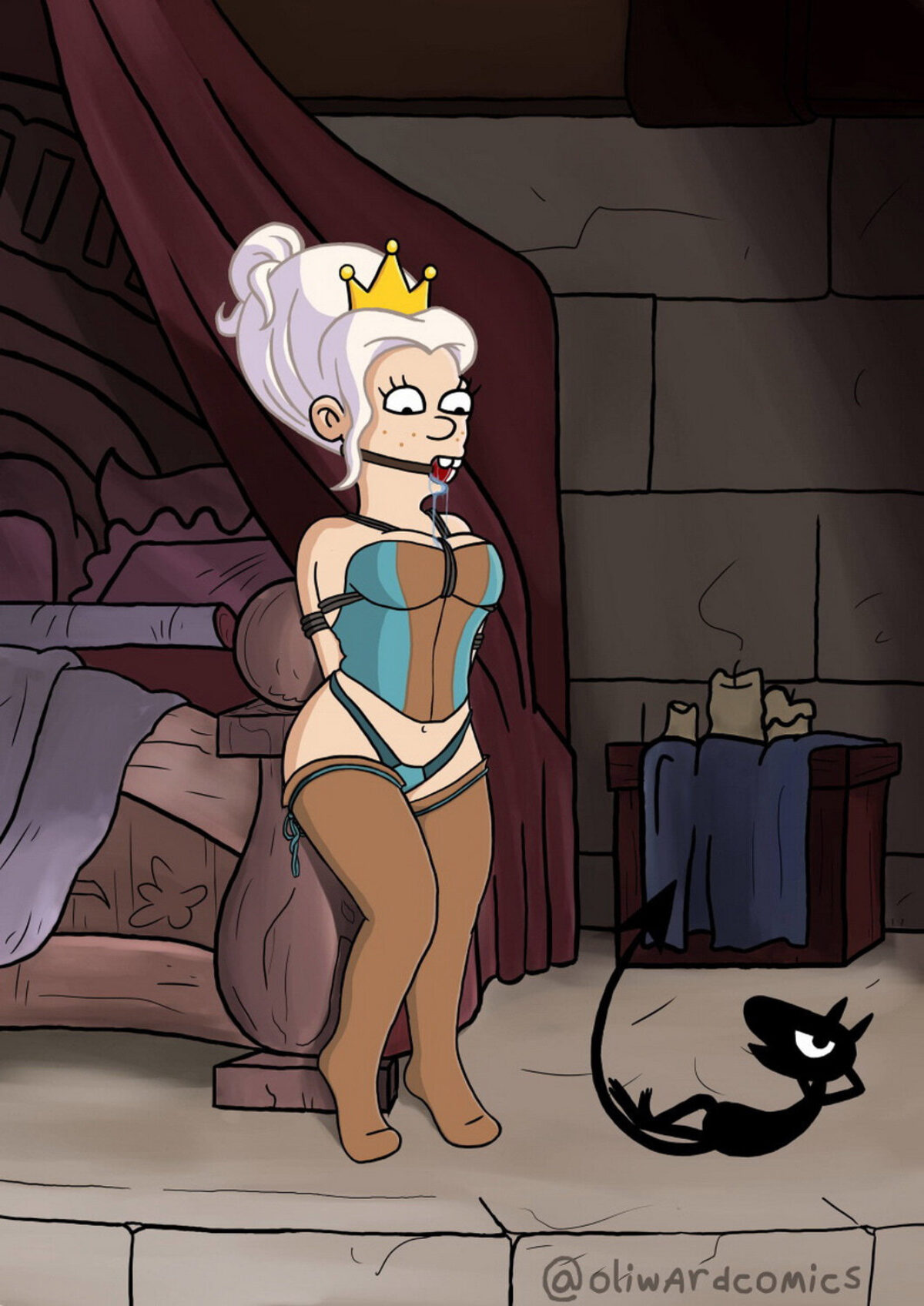 Princess Tiabeanie and Luci Gag Bondage Stockings Princess < Your Cartoon  Porn