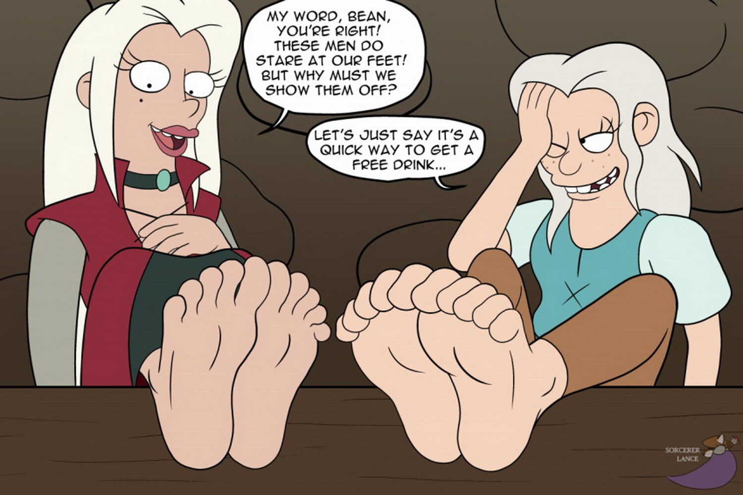 Cartoon foot fetish porn