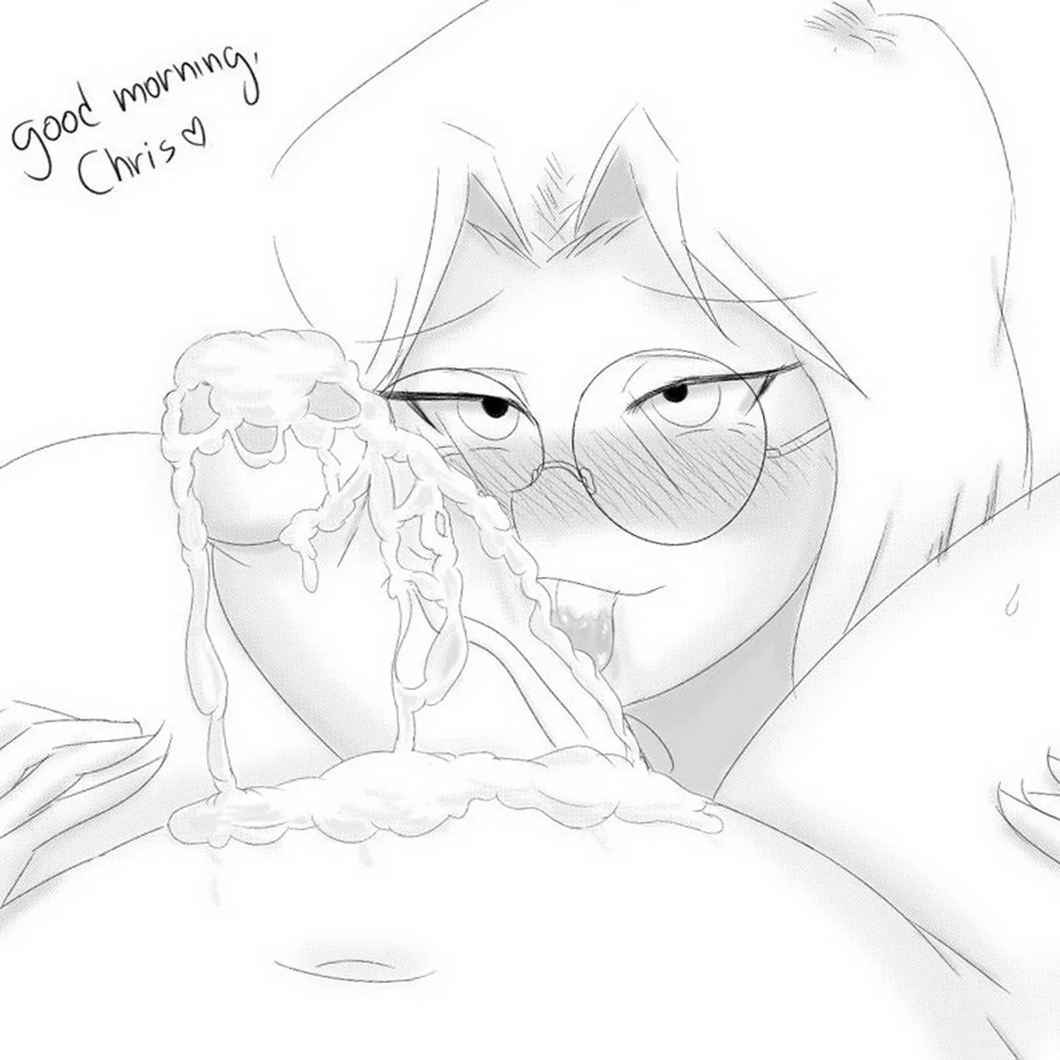 Chris Griffin Licking Penis Cum