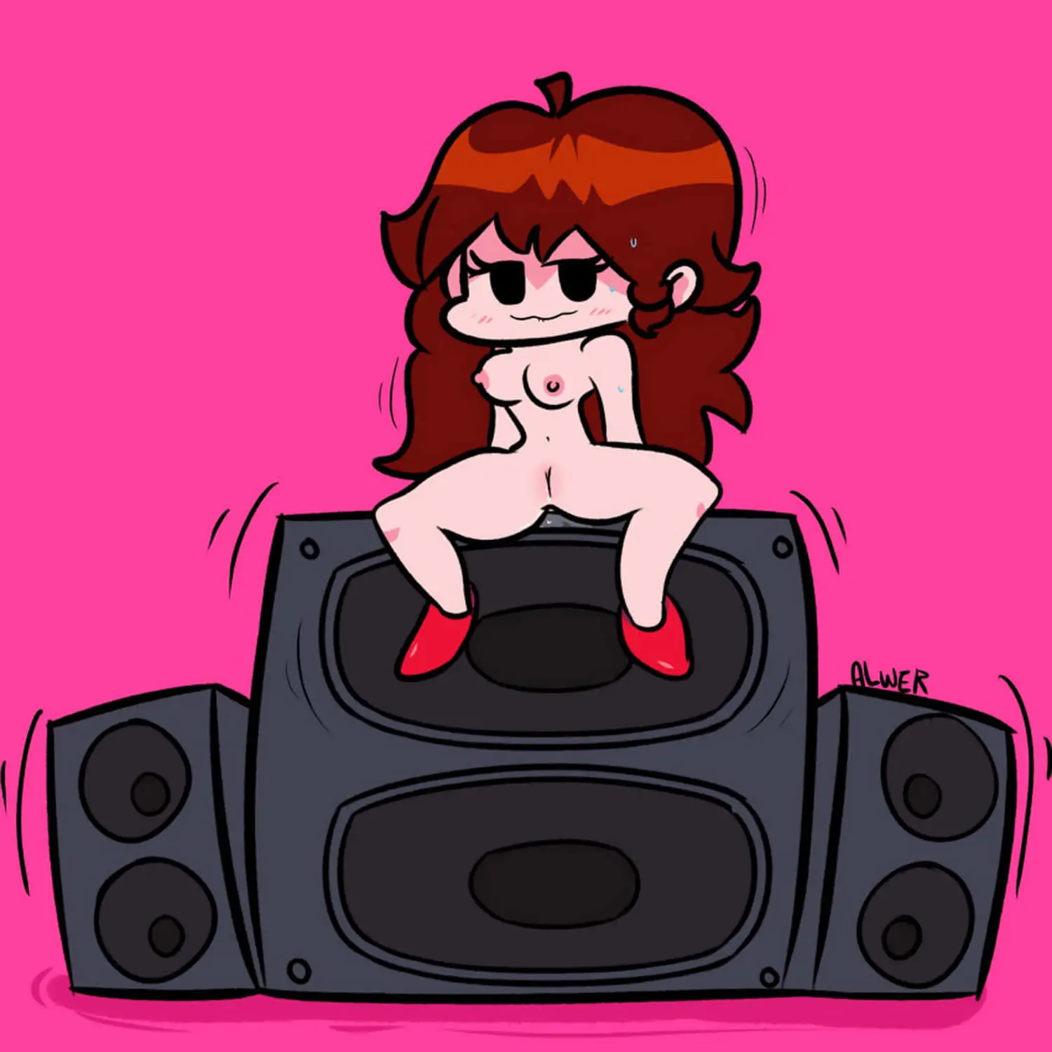 Girlfriend (FNF) Female Only Nude Solo Female