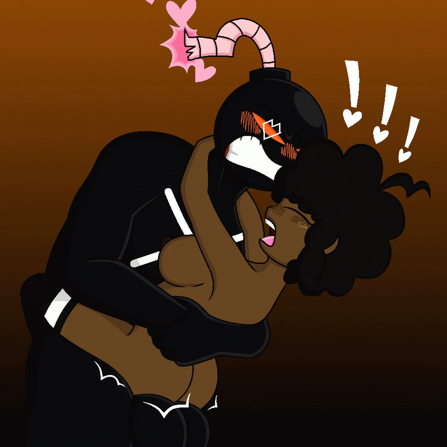 Whitty and Whitty (Fnf) Standing Sex Dark Skinned Female Dark Skin