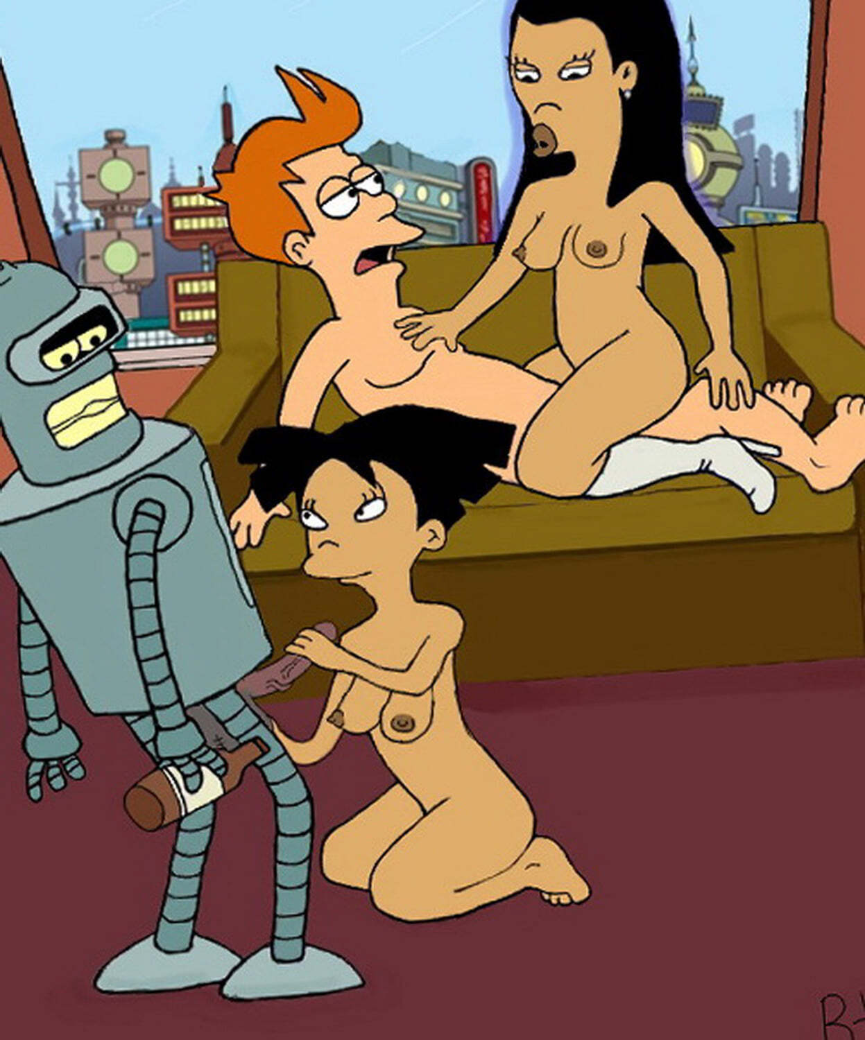 Bender Bending Rodriguez Heels