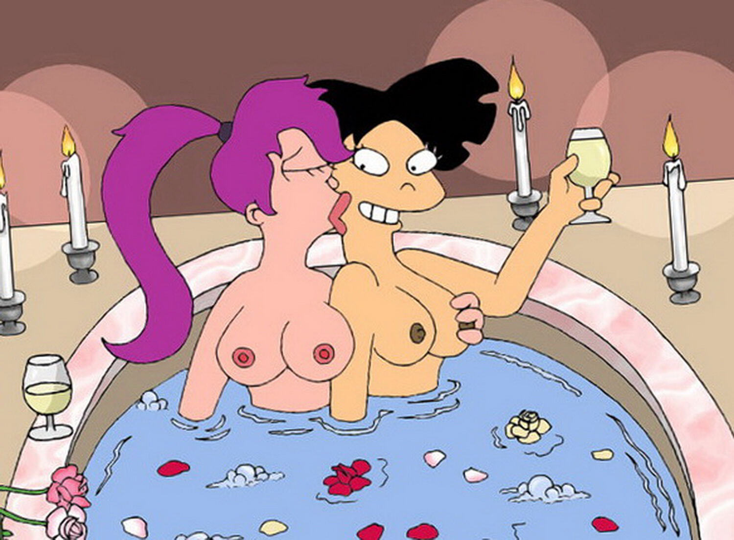 Amy Wong and Turanga Leela Female Only Yuri Best