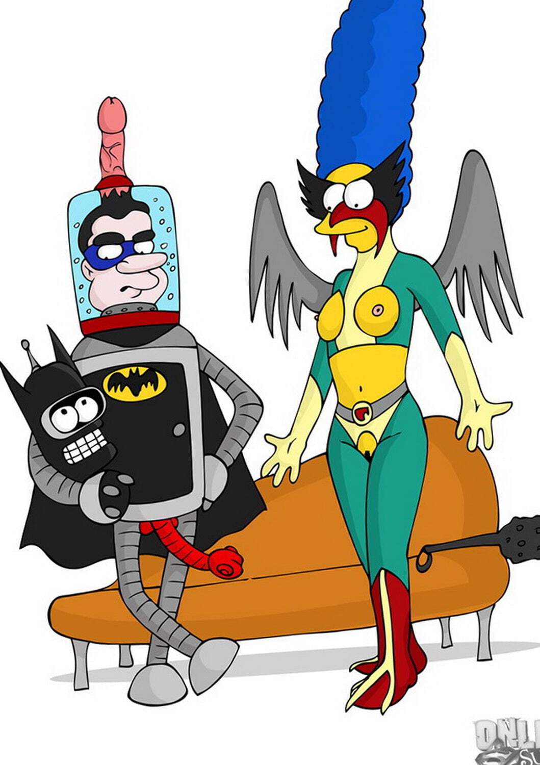 Batman and Richard Nixon Tits