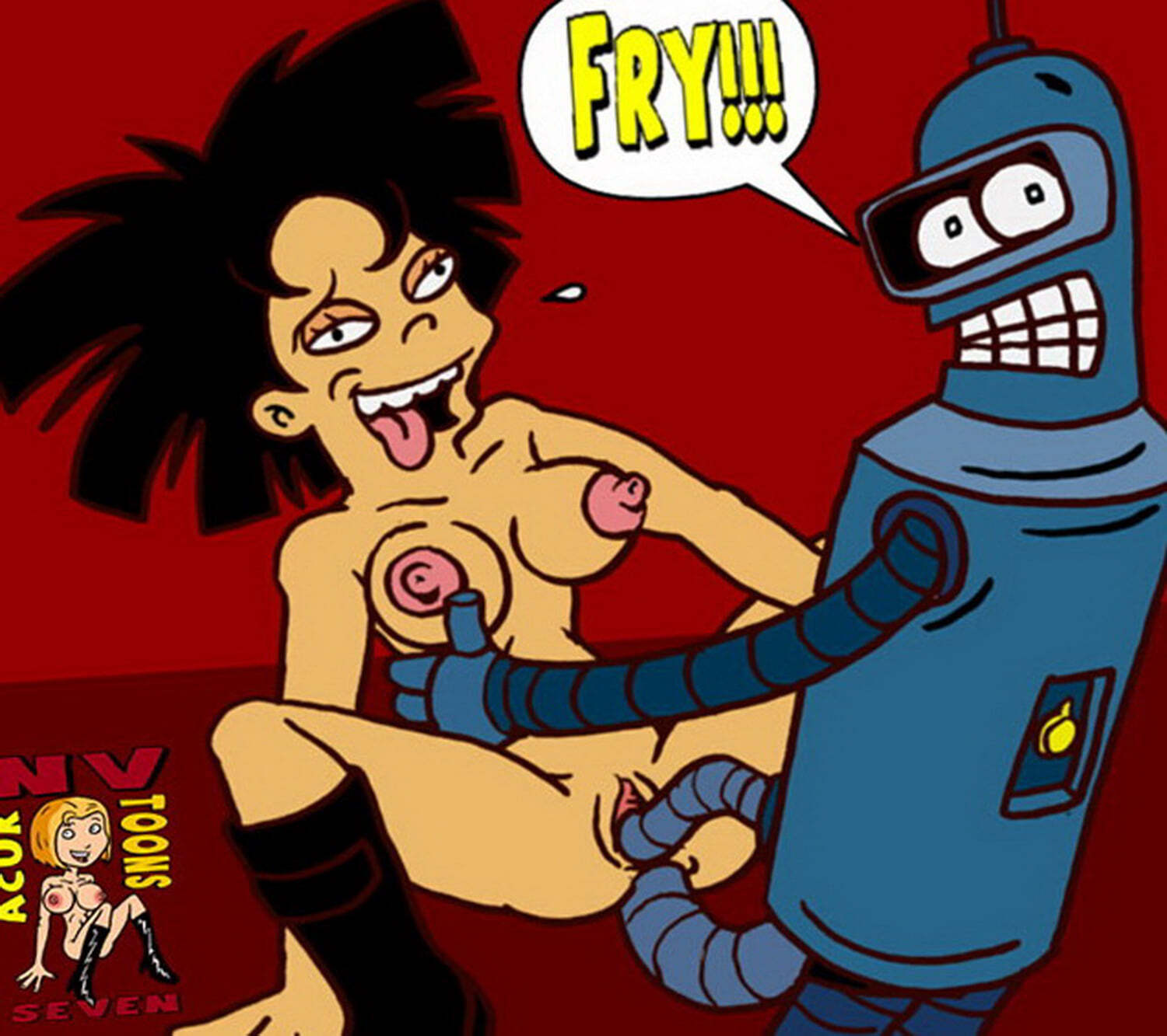 Bender Bending Rodriguez and Amy Wong Tits Erotic