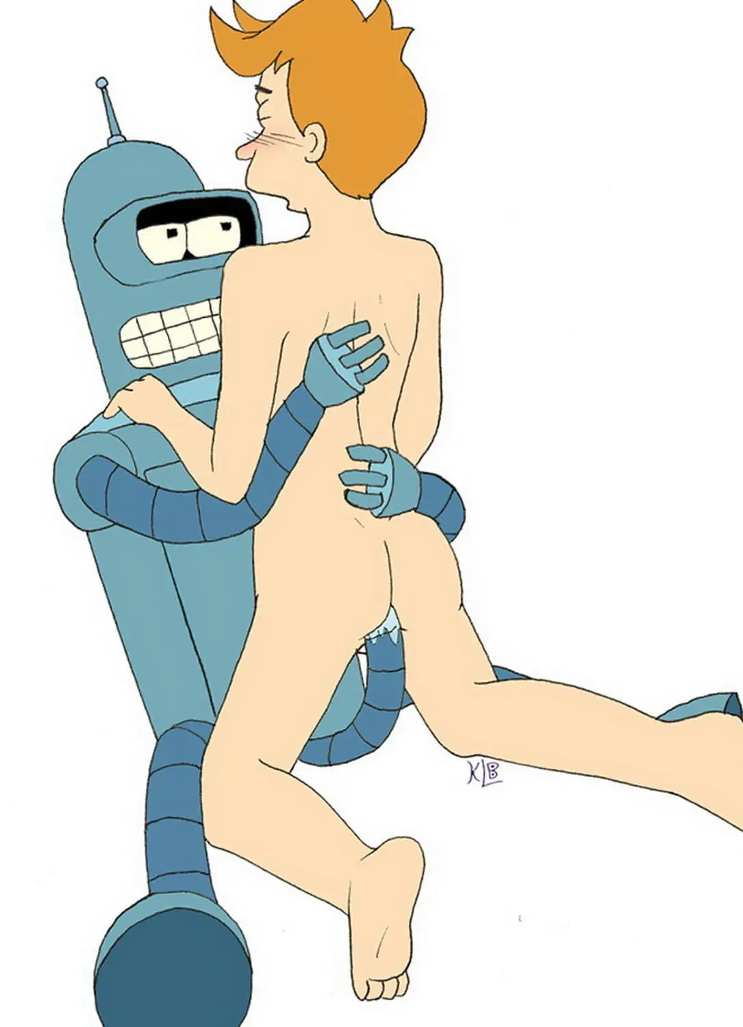 Bender Bending Rodriguez and Philip J Fry Gay Nude