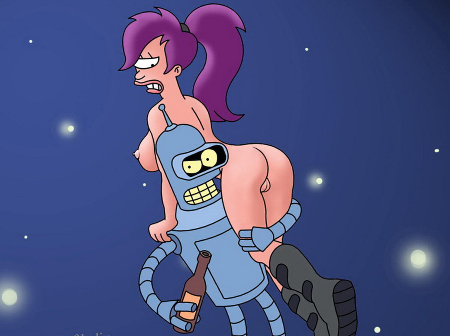 Bender Bending Rodriguez and Turanga Leela Tits Erotic