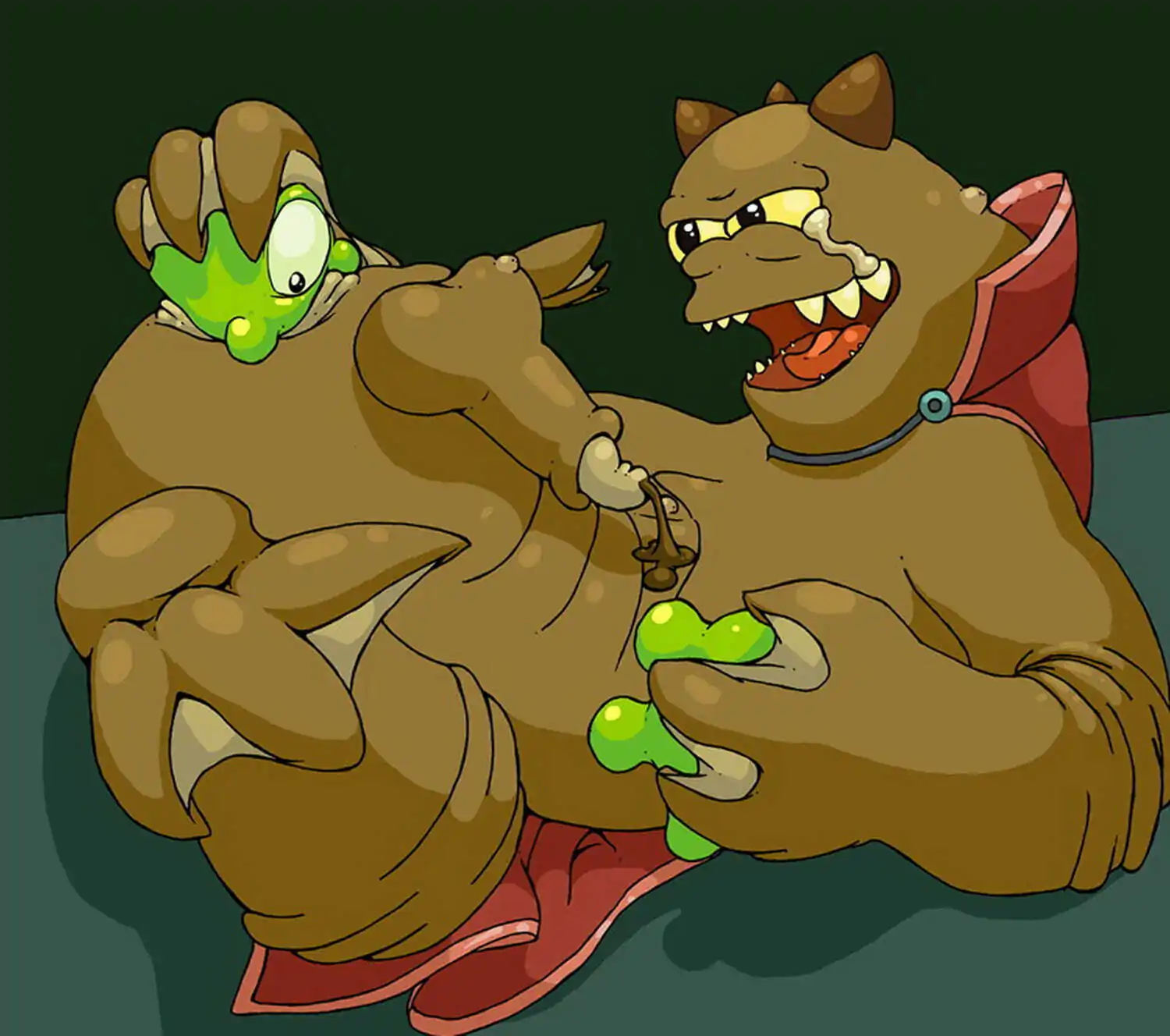 Brain Slug and Lrrr Anal Vore