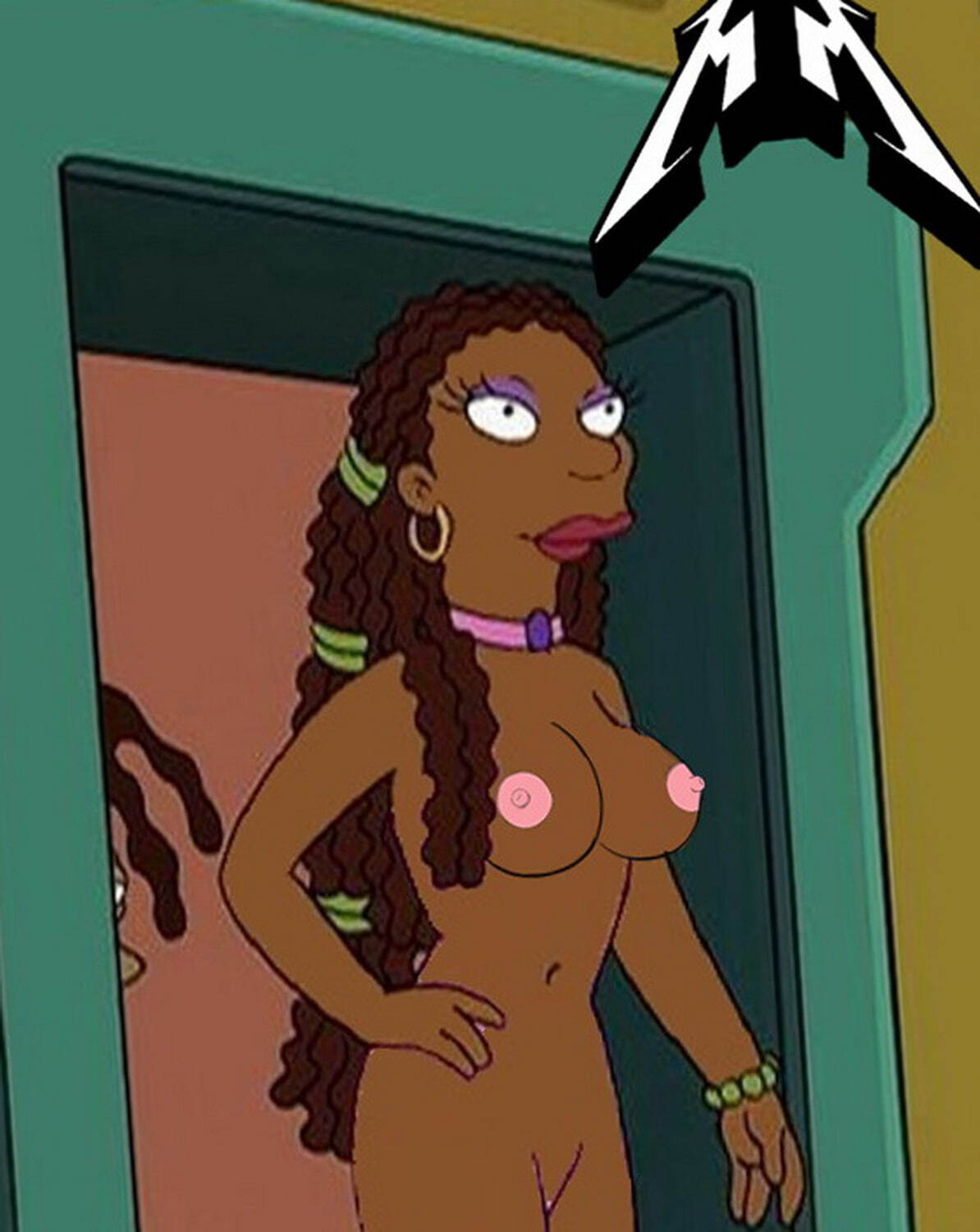 Labarbara Conrad Dark Skinned Female Pink Nipples