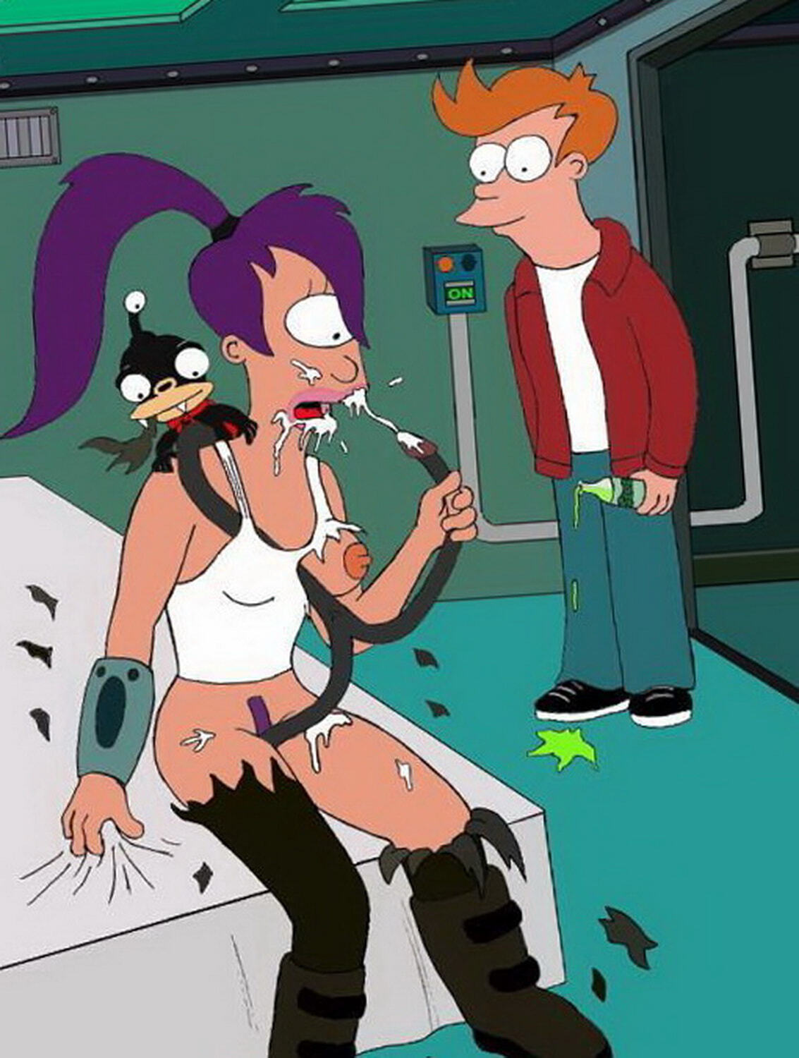 Nibbler and Philip J Fry Cum