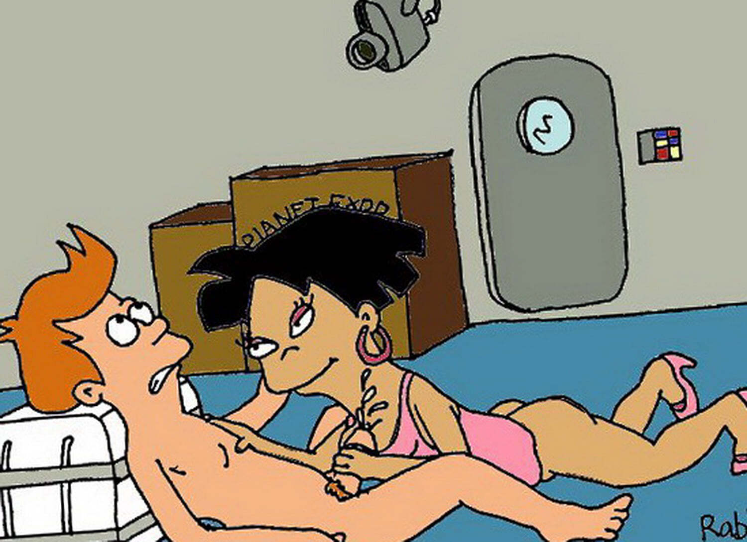 Philip J Fry and Amy Wong Sex Interracial