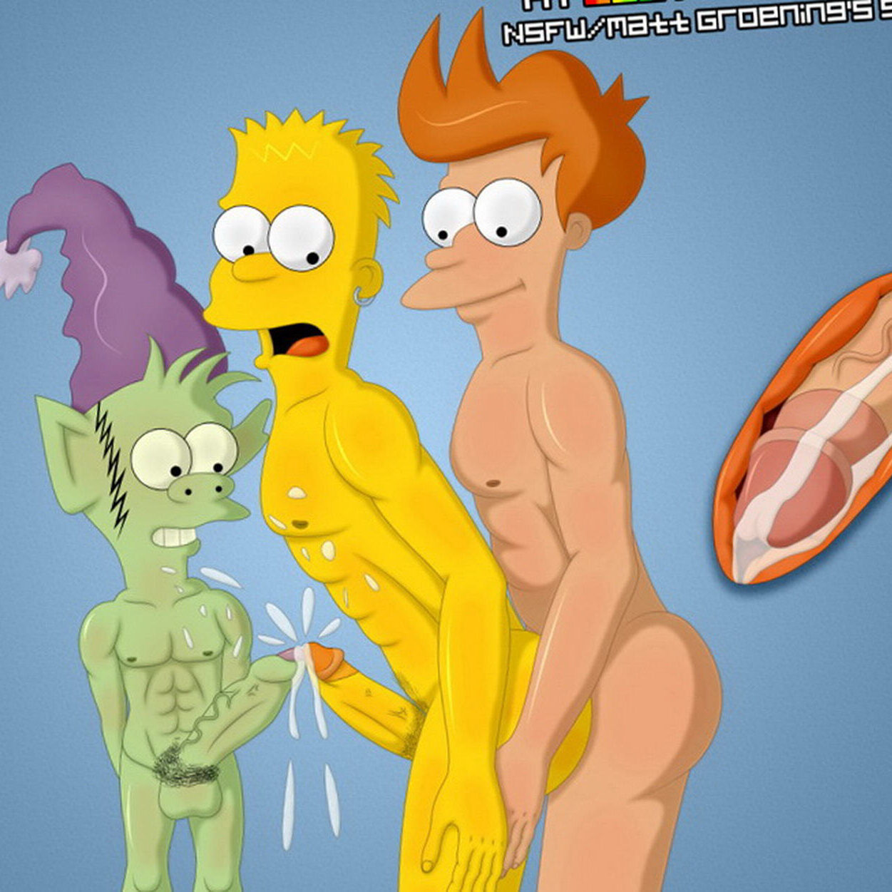 Philip J Fry and Bart Simpson Anal Penetration Cum In Ass Nude Gay \u003c Your  Cartoon Porn