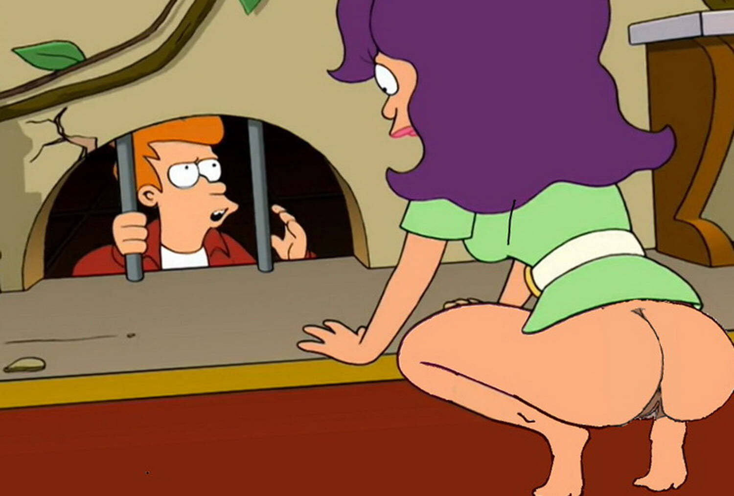 Philip J Fry and Leela Pussy