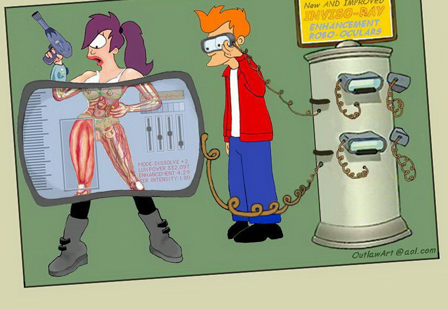 Philip J Fry and Turanga Leela Hentai XXX Image