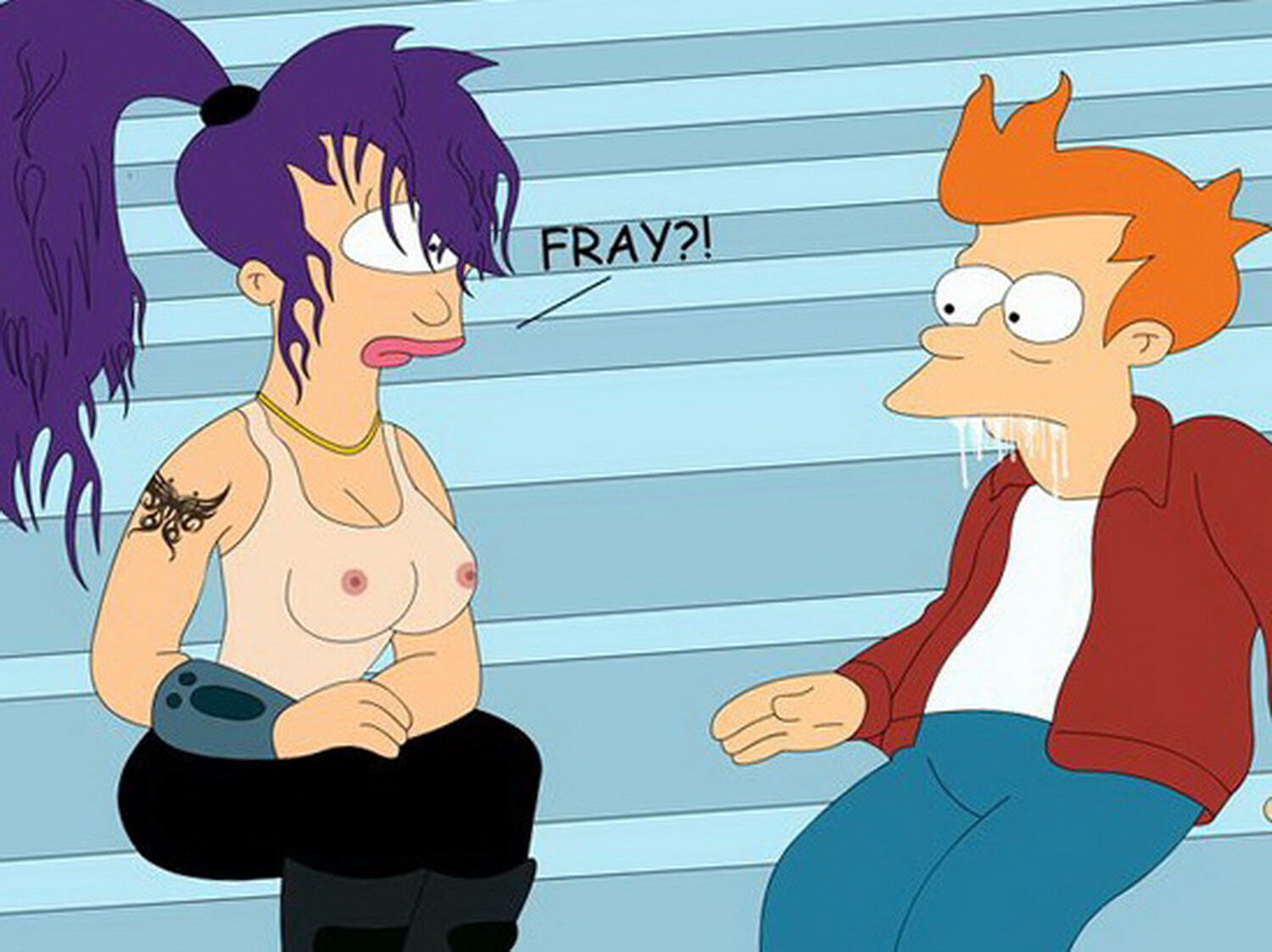 Philip J Fry and Turanga Leela XXX Hentai Hot