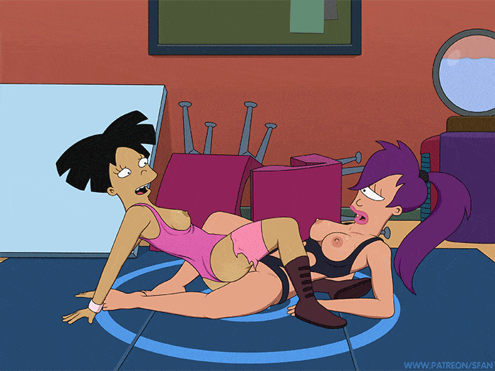 Animated Gif Cartoon Xxx Futurama - Turanga Leela and Amy Wong Yuri Tribbing Tits Nipples Female Only > Your Cartoon  Porn