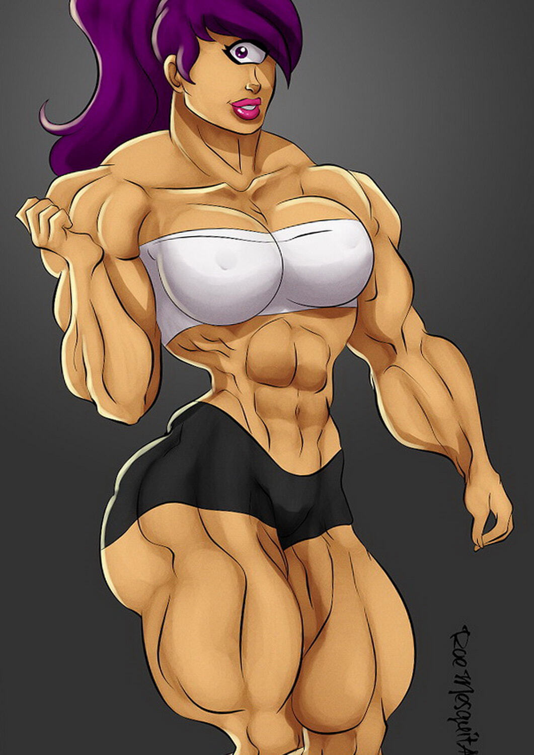 Turanga Leela Muscular Muscular Female Muscle Tits Solo Lips