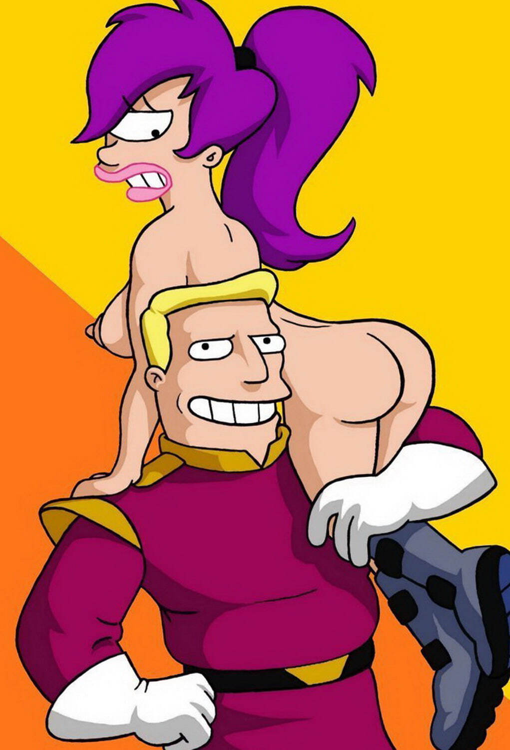 Zapp Brannigan and Turanga Leela Nude