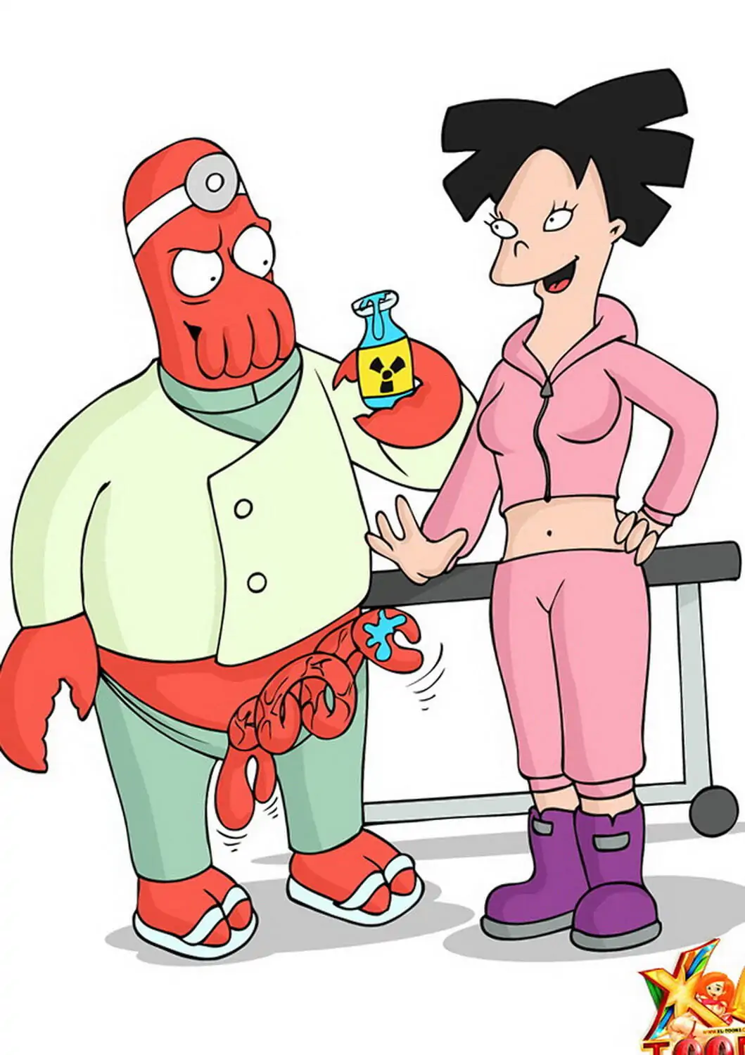 Zoidberg and Amy Wong XXX Hentai