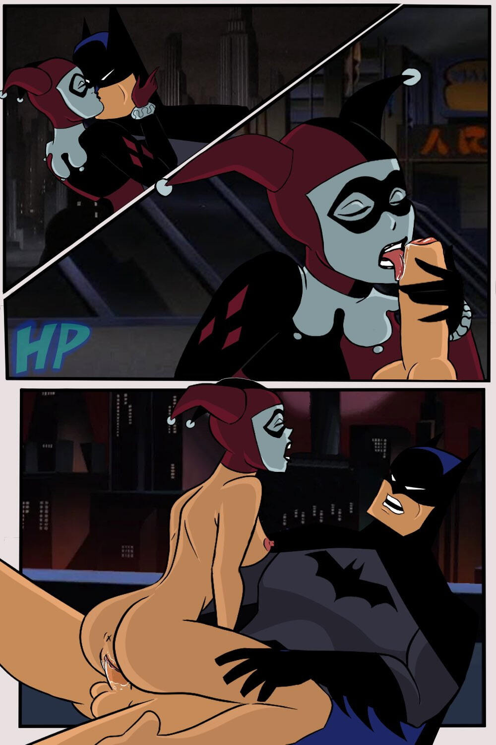 Batman and Harley Quinn Erect Nipples Sex Pink Nipples Tits