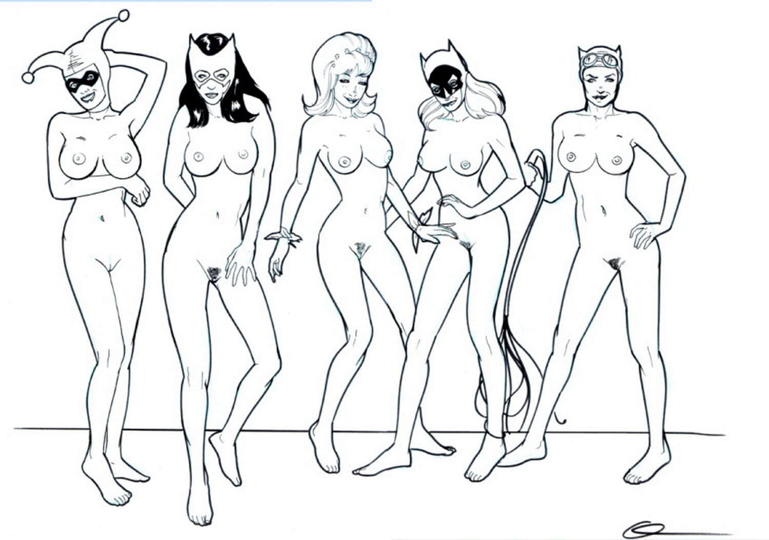 Catwoman and Batgirl Female Only