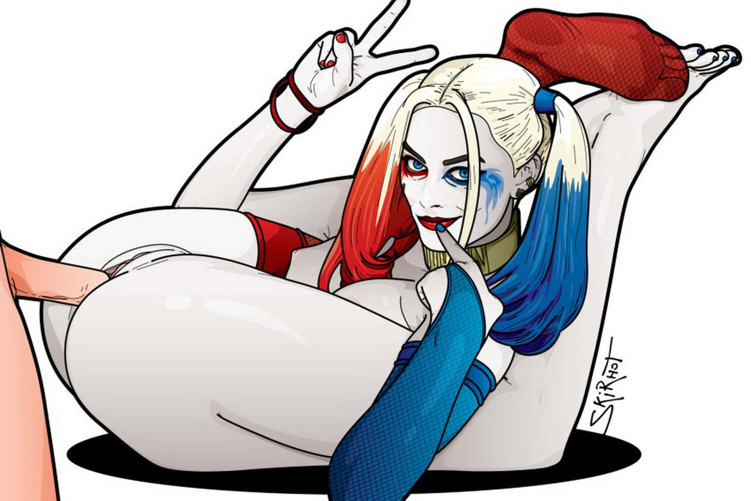 Harleen Quinzel and Harley Quinn Blonde Vaginal Penetration Vagina