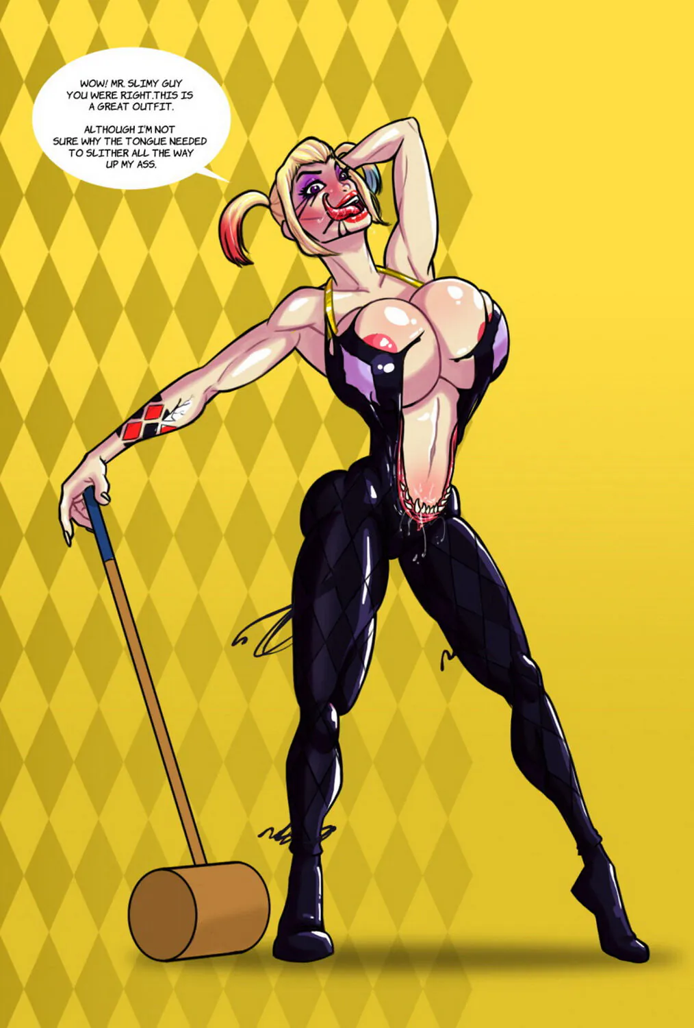 Harleen Quinzel and Harley Quinn Busty Tits Big Breast
