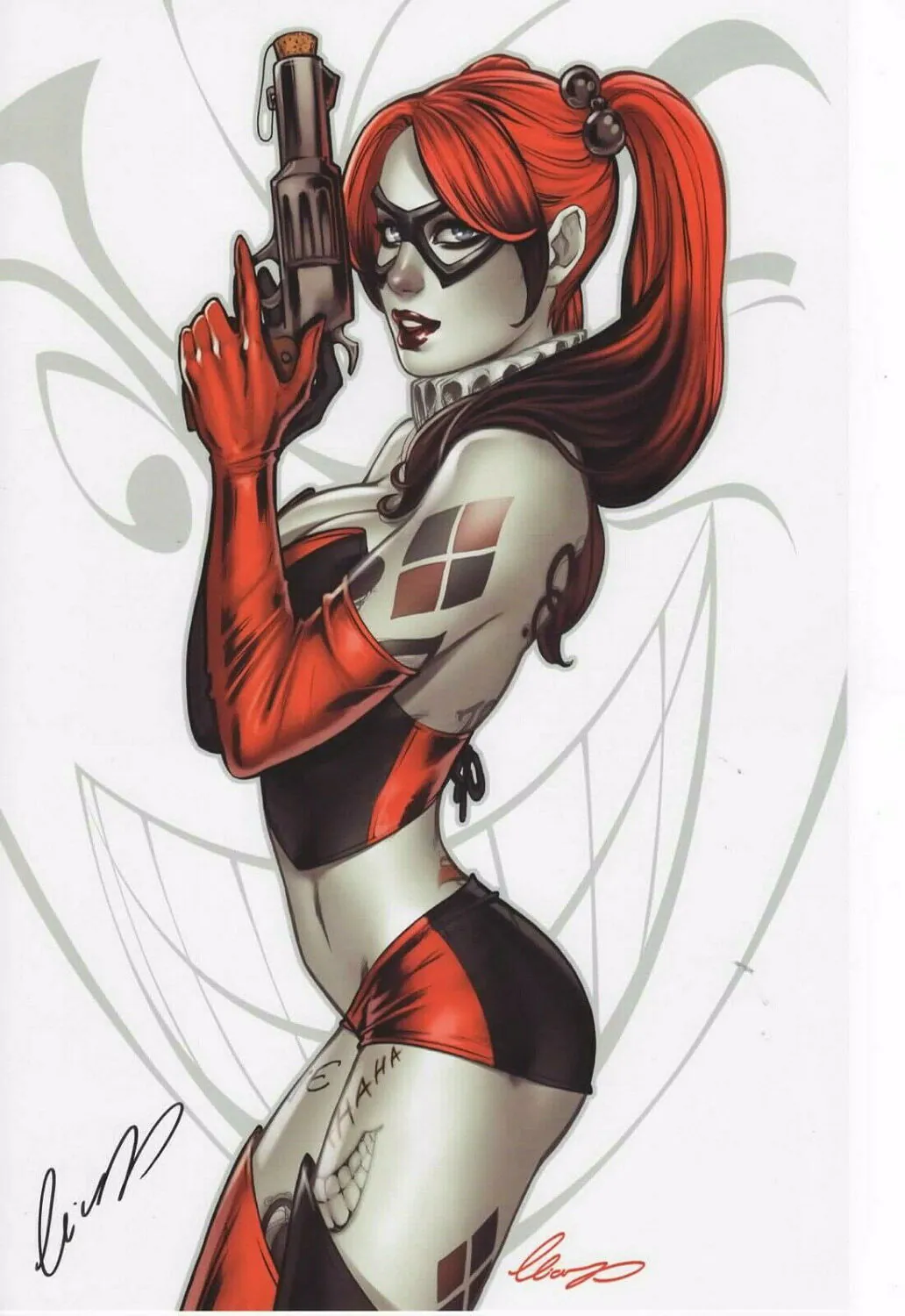 Harleen Quinzel and Harley Quinn Female Only Solo Big Breast Tits