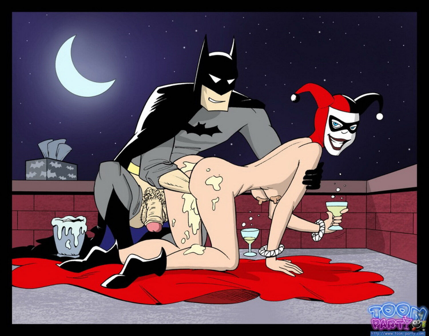 Harley Quinn and Batman Fisting Pubic Hair Doggy Style Penis