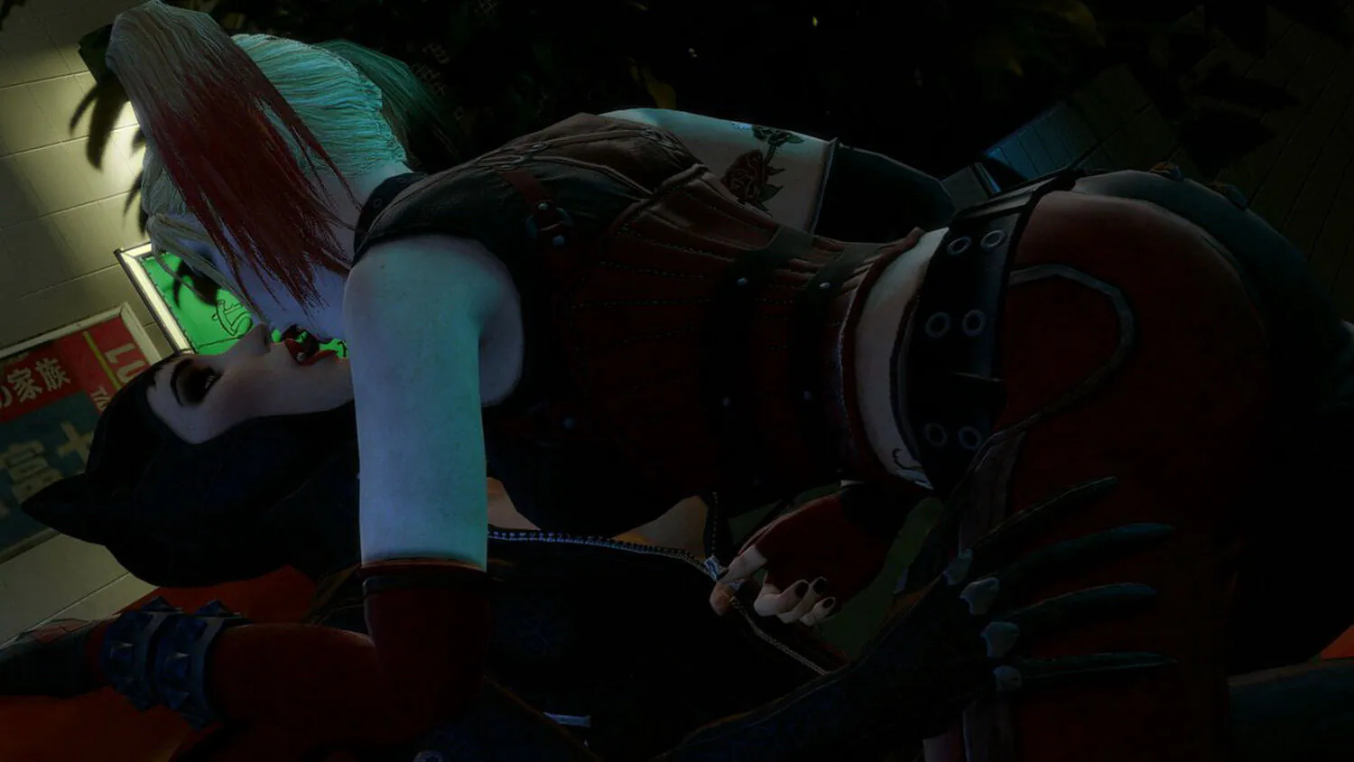 Harley Quinn and Catwoman Female Only Yuri Blonde