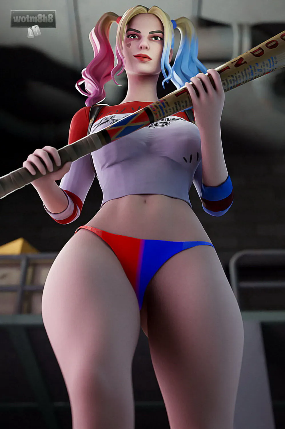 Harley Quinn and Harleen Quinzel Female Only Solo XXX