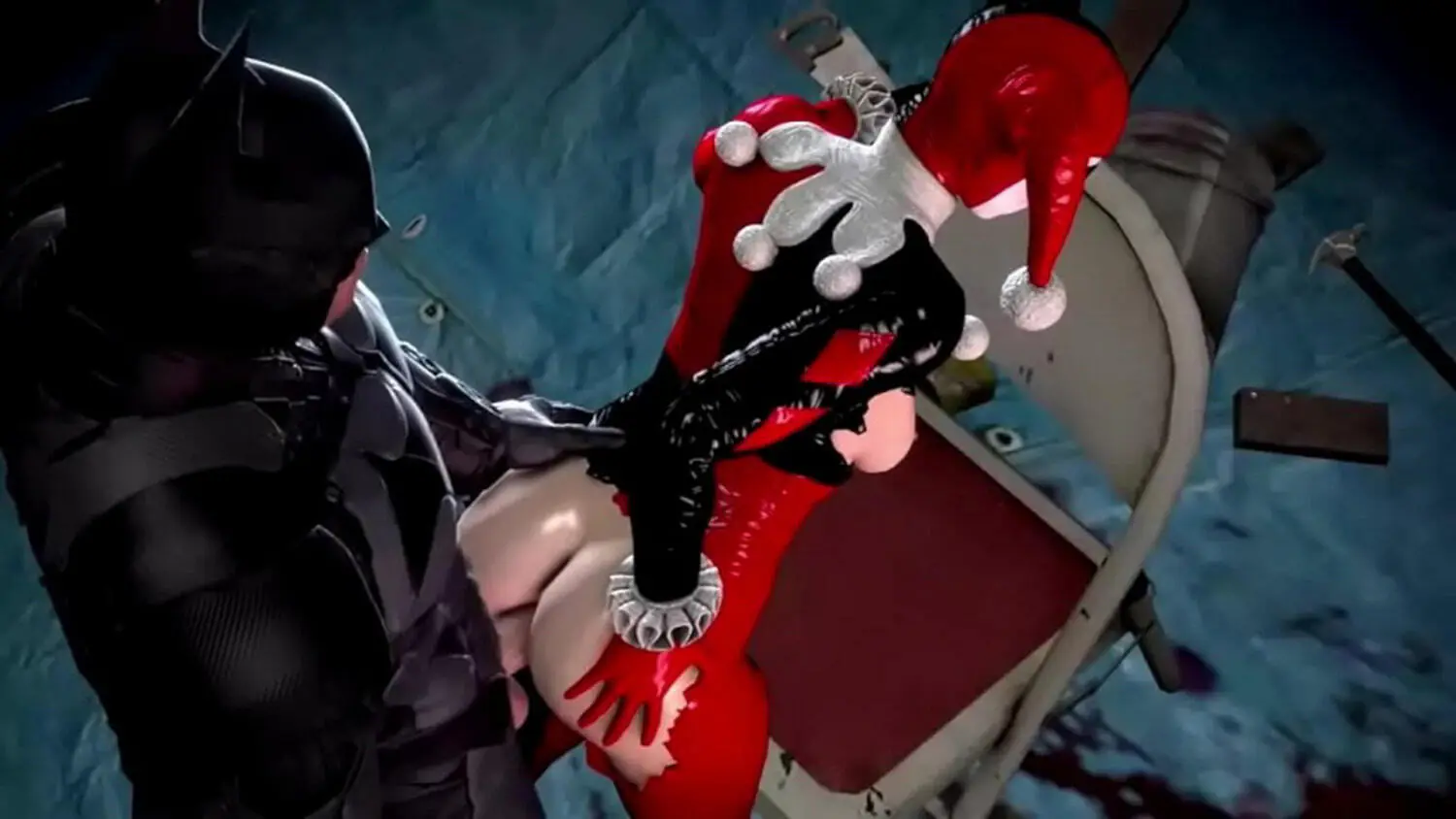 Harley Quinn and Harleen Quinzel Orgasm Anal Sex Penis Penetration