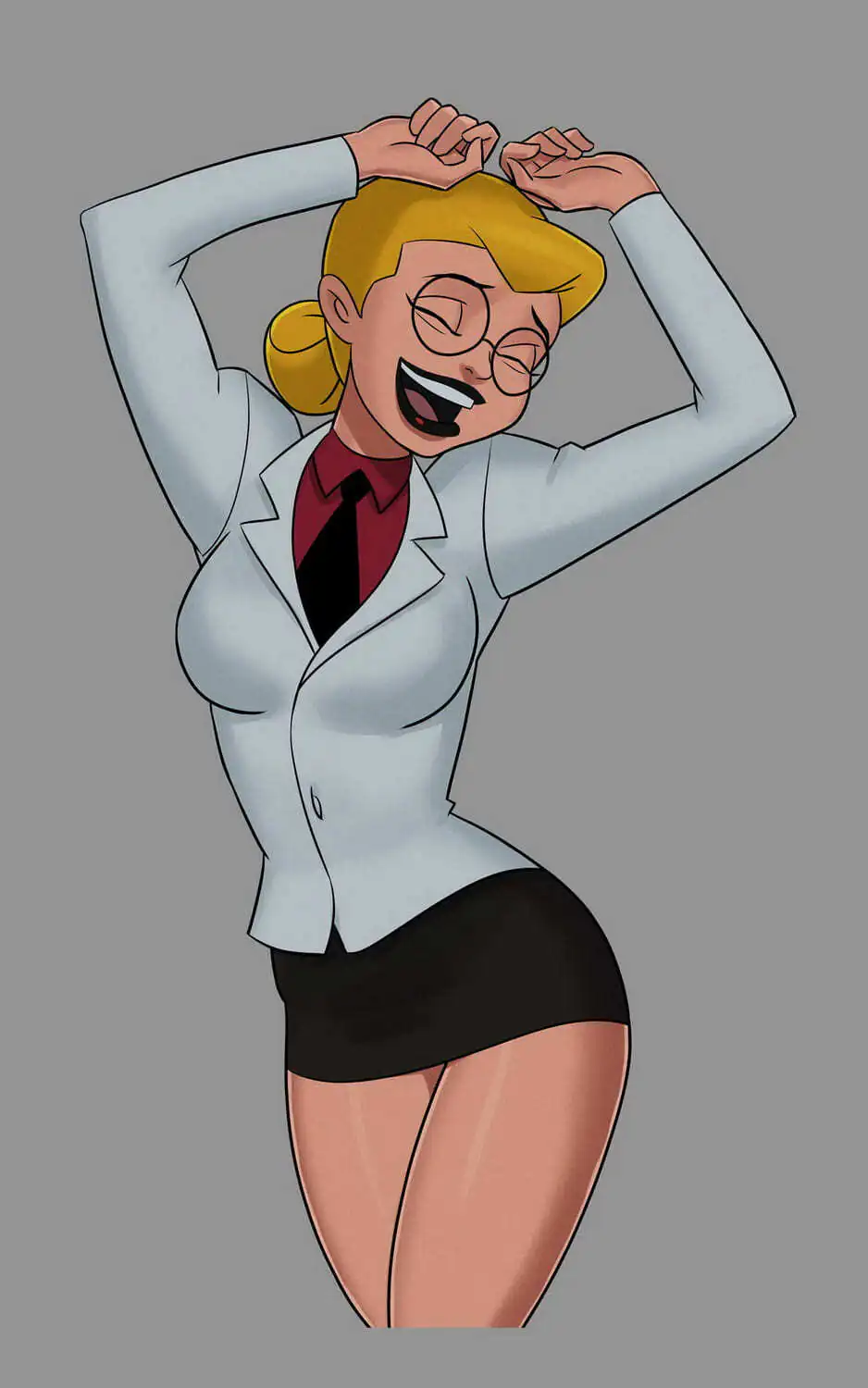 Harley Quinn and Harleen Quinzel Tits Solo Posing Female Only Blonde