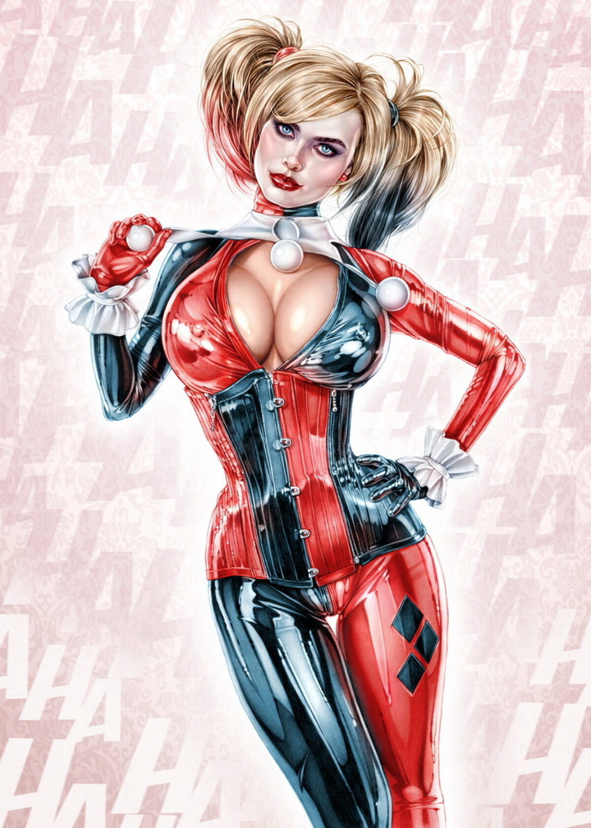 Harley Quinn and Margot Robbie Erect Nipples Blonde Nipples Tits < Your  Cartoon Porn