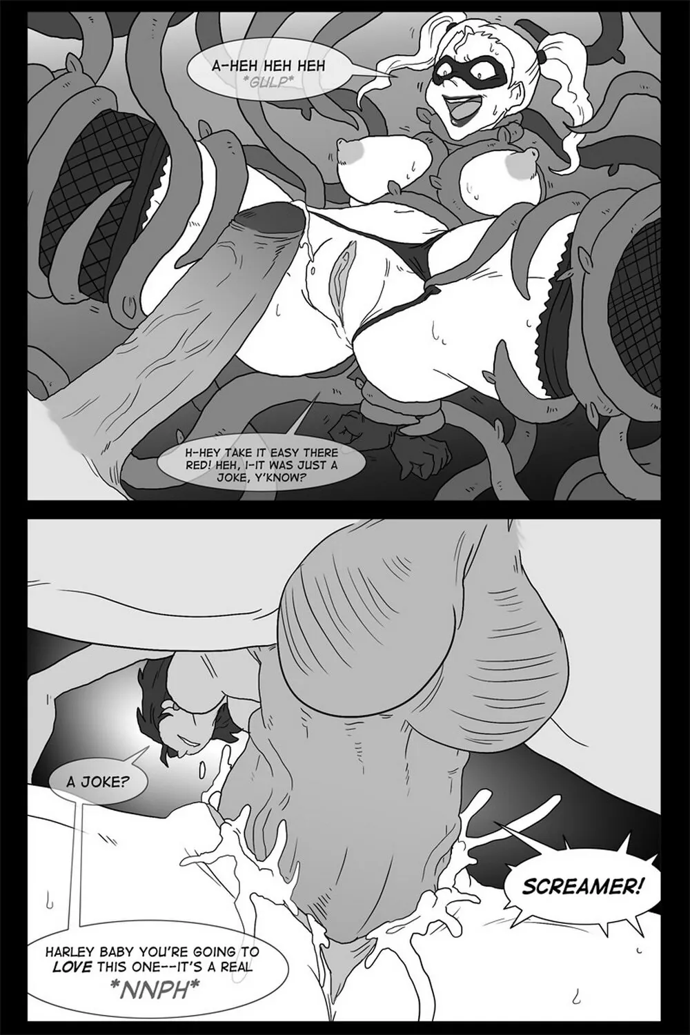 Harley Quinn and Poison Ivy Futanari Intersex Futa On Female