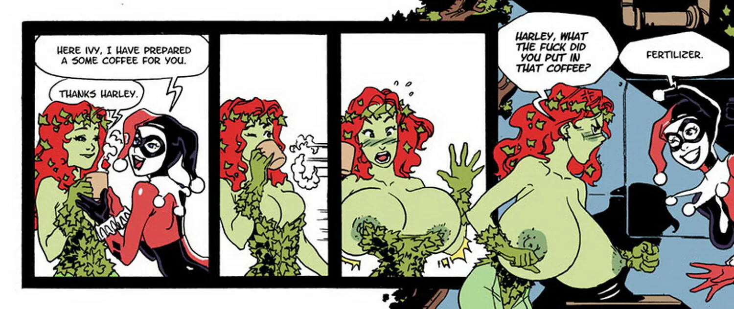 Harley Quinn and Poison Ivy Yuri Female Only Sweet