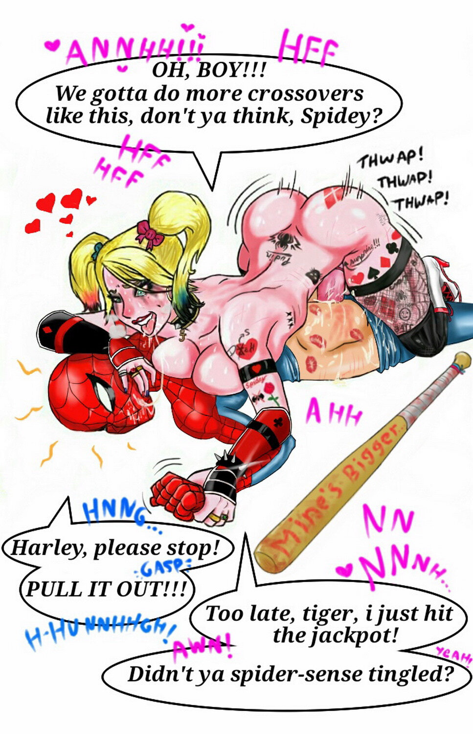 Harley Quinn and Spider-Man Futa Intersex Domination Futanari < Your  Cartoon Porn