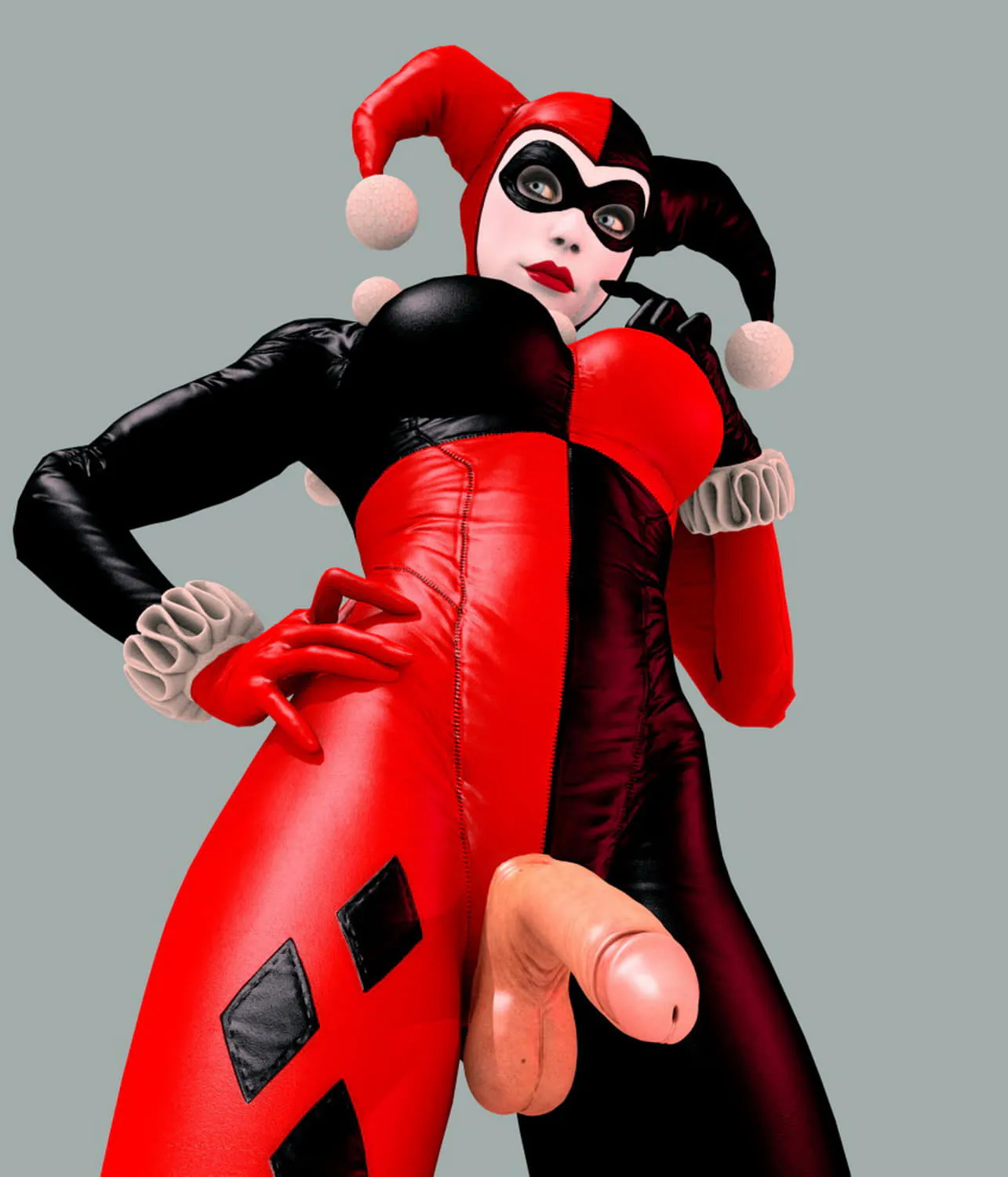 Harley Quinn Dickgirl Intersex Penis Futanari