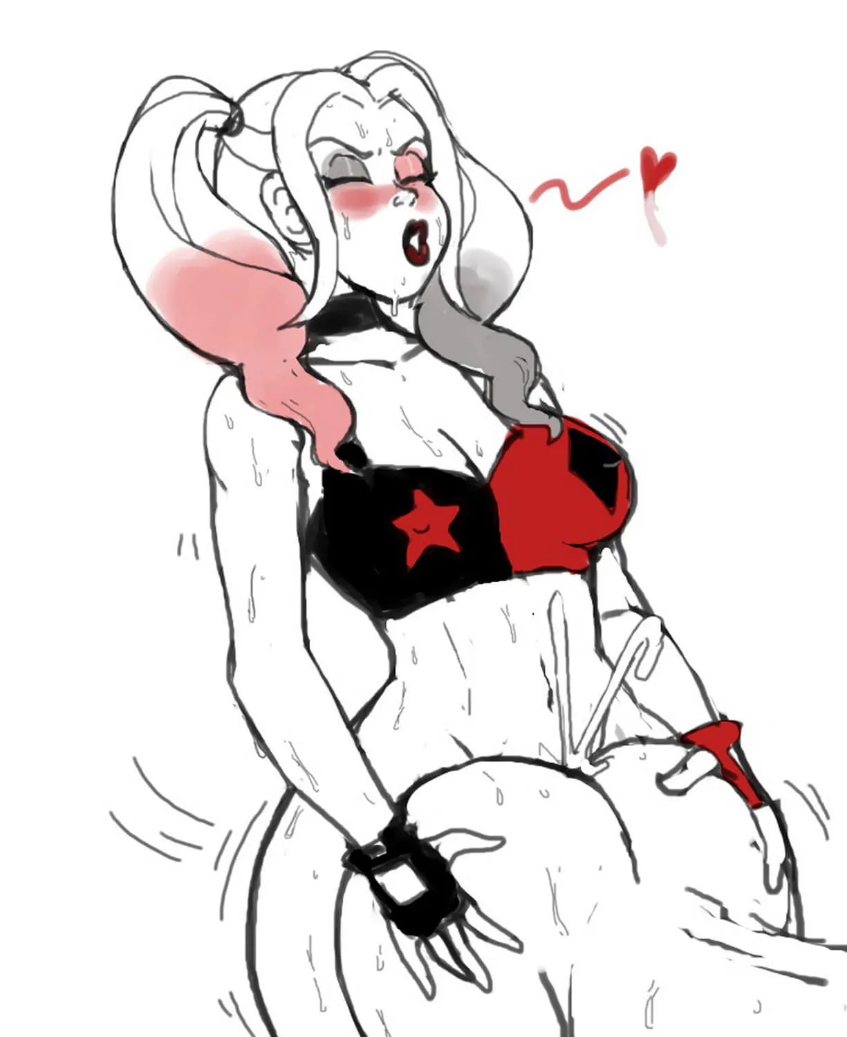 Harley Quinn Doggy Style Cum Inside Sex Cum Futa On Male Lips Blonde