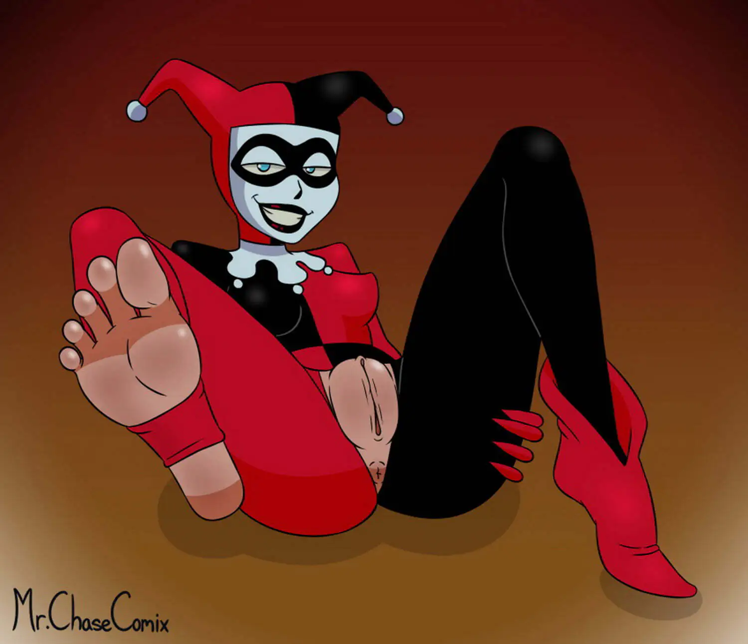 Harley Quinn Feet Solo Pussy
