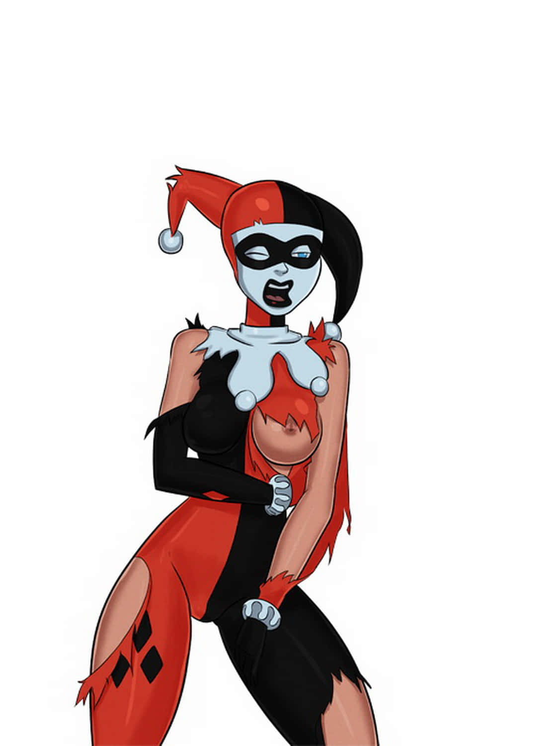 Harley Quinn Female Only Legs Solo Tits Nipples