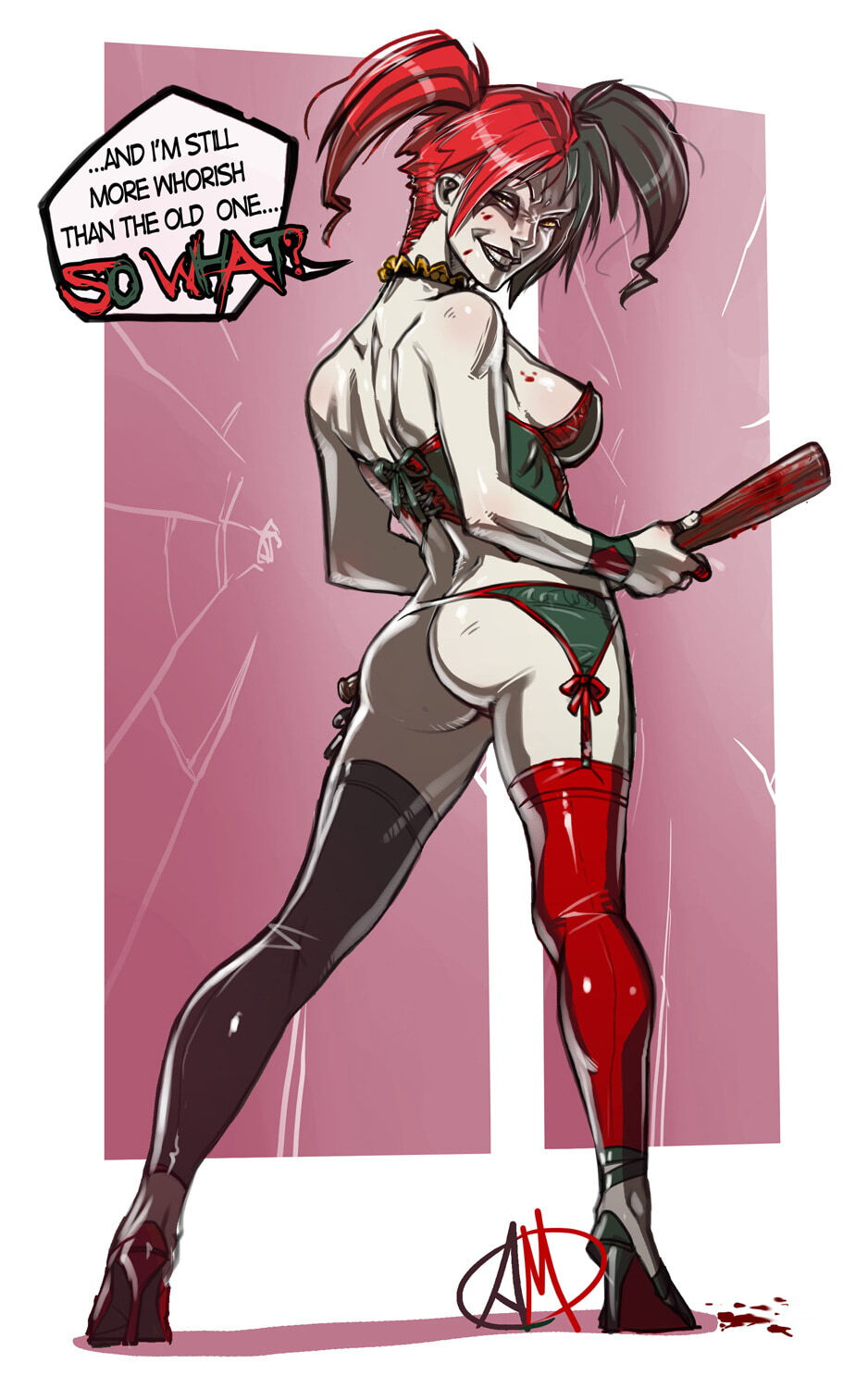 Harley Quinn Female Only Solo Art