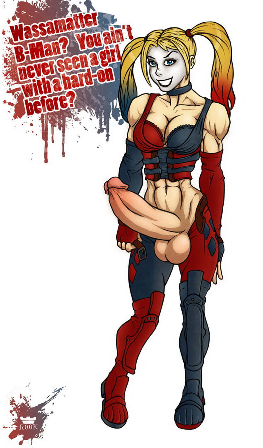 Harley Quinn Futa Futanari Intersex Muscular Futanari Futa Only Solo