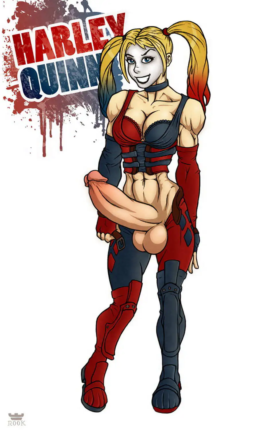 Harley Quinn Futa Intersex Muscular Futanari Futa Only Futanari Solo