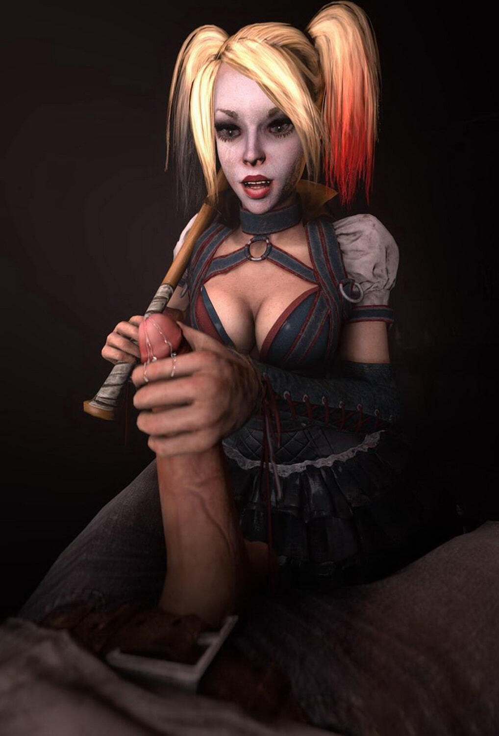 Harley Quinn Handjob