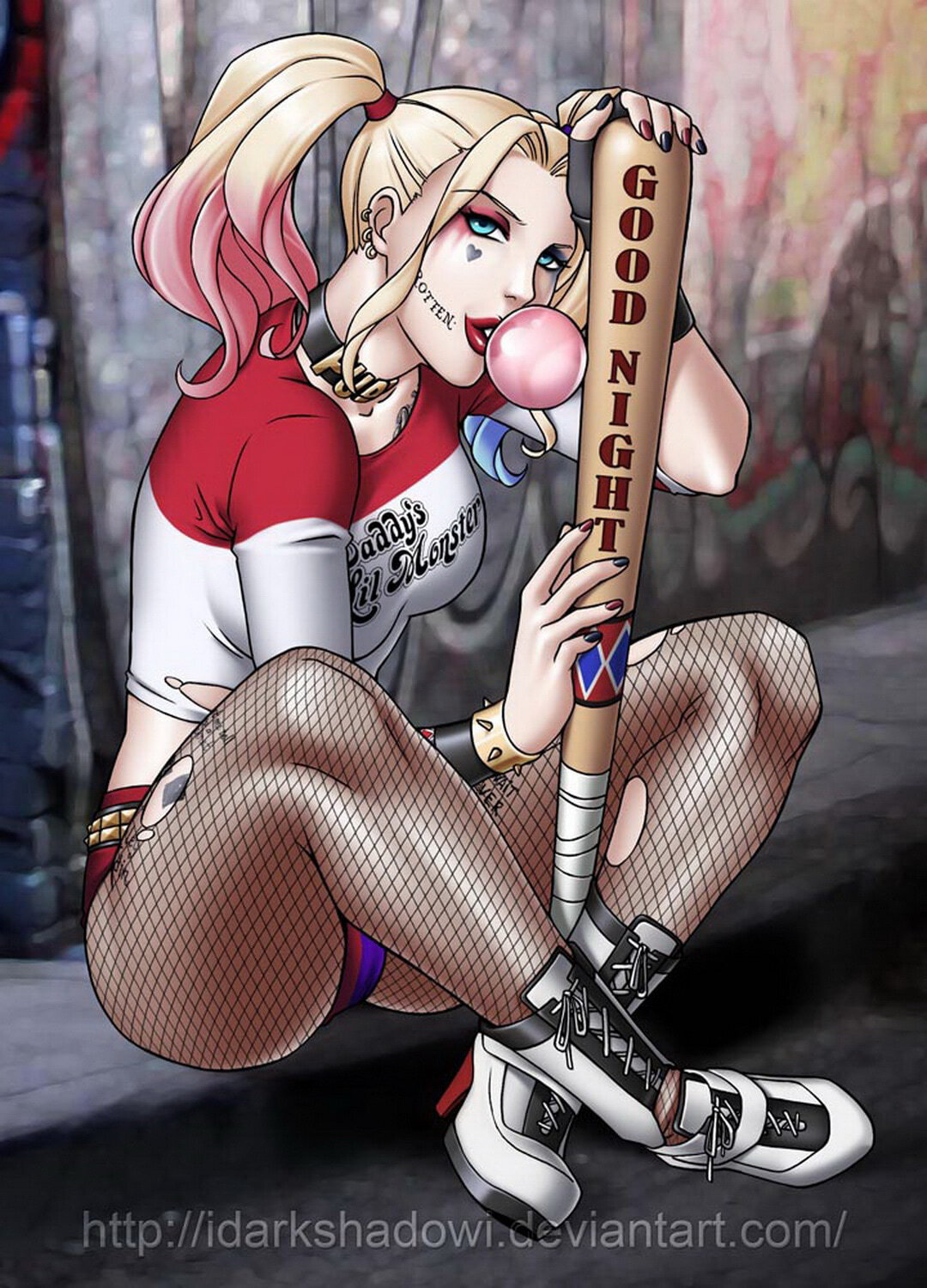 Harley Quinn Legs Blonde Female Only Tits Solo